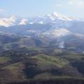 A gauche, le Pic du Midi de Bigorre.